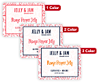 1, 2 Or 3 Color Custom Printed Labels And Stickers, Rectangle, 2" x 2-1/2", Box Of 250