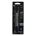 Cross® Mini Ballpoint Pen Refills, Medium Point, 0.8 mm, Blue Ink, Pack Of 2