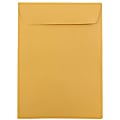 JAM Paper® Open-End  5-1/2 x 7-1/2 Manila Catalog Envelopes, Gummed Seal, Brown Kraft, Pack Of 100 Envelopes 1 thumbnail image