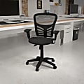 Flash Furniture Ergonomic Mesh Mid-Back Multi-Function Office Chair, Black