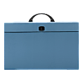 Smead® Portable Case File, 19 Pockets, Letter/Legal Size, Blue Moon