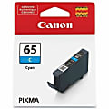 Canon CLI-65 Standard Yield Inkjet Ink Cartridge - Cyan - 1 Pack - Inkjet - Standard Yield - 1 Pack 1 thumbnail image