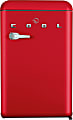 Commercial Cool Retro 4.4 Cu. Ft. Mini Refrigerator With 2 Slide-Out Glass Shelves, Red 1 thumbnail image