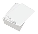 Domtar Continuous Form Paper, Unperforated, 11" x 8 1/2", 18 Lb, Blank White, Carton Of 4,000 Forms 1 thumbnail image