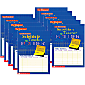 Scholastic Teacher Resources Substitute Teacher Folders, 8-1/2" x 11", Multicolor, Pack Of 10 Folders