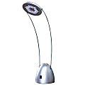 DSI 30-Light LED Desk Lamp With Adjustable Arm, Silver