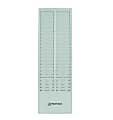 PaperCloud Time Card Rack, 50 Pockets, 27"H x 8.25"W x 1.4"D, Gray, PCTCR50