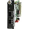 Perle C-100MM-S2LC120 Media Converter - 2 x LC Ports - DuplexLC Port - 100Base-FX, 100Base-ZX - 74.56 Mile - Internal