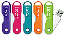 Lexar® JumpDrive® TwistTurn USB 2.0 Flash Drive, 16GB, Assorted Colors 1 thumbnail image