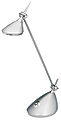 Realspace™ LED Desk Lamp With Touch Dimmer, Adjustable Height, 15"H, Silver