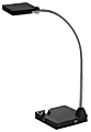 Realspace® LED Docking Lamp, Adjustable Height, 13-2/5"H, Black