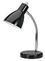 Realspace® Gooseneck Desk Lamp, Adjustable Height, 15"H, Black 1 thumbnail image