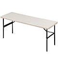 Iceberg IndestrucTable TOO™ 1200-Series Folding Table, 72"W x 24"D, Platinum