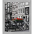 Amanti Art Narrow Picture Frame, 27" x 23", Matted For 20" x 24", Vista Brushed Nickel 1 thumbnail image