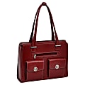 McKleinUSA VERONA Ladies' Fly-Through Checkpoint-Friendly Briefcase, Red 1 thumbnail image