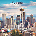 2025 BrownTrout Seattle Monthly Plastic-Free Square Wall Calendar, 12" x 12", American Cities, January to December 2025, 9781975475680 1 thumbnail image