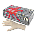 Memphis Gloves Disposable Gauntlet Powdered Latex Gloves, Medium, Box Of 100