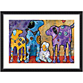 Amanti Art Cast of Characters: Dogs by Jenny Foster Wood Framed Wall Art Print, 33”H x 45”W, Black