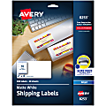Avery® Shipping Labels With Sure Feed® Technology, 8253, Rectangle, 2" x 4", White, Pack Of 200 Labels 1 thumbnail image