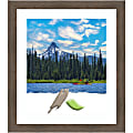 Amanti Art Rectangular Narrow Wood Picture Frame, 23” x 27" With Mat, Hardwood Mocha 1 thumbnail image