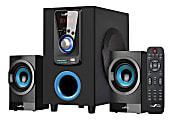 BeFree Sound 2.1 Channel Bluetooth® Surround Sound Speaker System, Blue/Black
