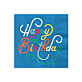 Hallmark Cocktail Napkins, "Happy Birthday" on Blue (Pack of 16) 1 thumbnail image
