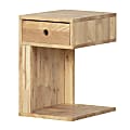 South Shore Sweedi Solid Wood 1-Drawer Nightstand, 19-3/4”H x 15-3/4”W x 12-1/2”D, Natural Wood 1 thumbnail image