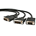 StarTech.com 6 ft DVI-I to DVI-D and HD15 VGA Video Splitter Cable - M/M - Connect a DVI-D and a VGA Monitor simultaneously to a single DV 1 thumbnail image