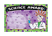 Barker Creek Blank Award Certificates, Science, 8 1/2" x 5 1/2", Pack Of 30