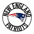 Imperial NFL Wrought Iron Wall Art, 24"H x 24"W x 1/2"D, New England Patriots