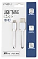 Vivitar Lightning To USB-A Cable, 10', White, NIL1010-WHT-STK-24