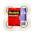 Scotch® Tear-By-Hand Packaging Tape, 1-7/8" x 50 Yd., Clear, Pack of 4 Rolls 1 thumbnail image