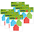 Eureka Paper Cut-Outs, A Teachable Town Assorted Houses, 36 Cut-Outs Per Pack, Set Of 6 Packs