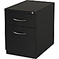 Lorell® Premium 20"D Vertical 2-Drawer Mobile Pedestal File Cabinet, Black