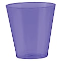 Amscan Plastic Shot Glasses, 2 Oz, Purple, 100 Shot Glasses Per Pack, Case Of 2 Packs