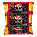 Folgers® Black Silk Coffee Single-Serve Packs, Dark Roast, 1.4 Oz Per Bag, Carton Of 40