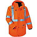 Ergodyne GloWear® 8385 Type R Class 3 High-Visibility 4-In-1 Jacket, Large, Orange