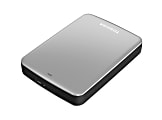 Toshiba Canvio® Connect 2TB Portable External Hard Drive, 8MB Cache, Silver