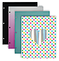 Divoga® Heart Folder, 8 1/2" x 11", Assorted Designs (No Design Choice)
