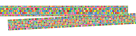 Barker Creek Double-Sided Borders, 3" x 35", Retro, 12 Strips Per Pack, Set Of 2 Packs 1 thumbnail image