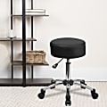 Flash Furniture Medical Ergonomic Stool, Black/Silver 1 thumbnail image