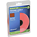 Monarch® Pricemarker Labels, 2-Line, Fluorescent Red, Pack Of 3,500 (2 Rolls)