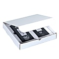 B O X Packaging 100% Recycled Double VHS Tape And Literature Mailers, 12 1/8"H x 9 1/4"W x 4"D, White, Pack Of 50 1 thumbnail image