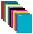 Office Depot® Laminated Paper Port, With Metal Prongs, 9" x 11", 100-Sheet Capacity, Assorted Colors