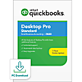 Intuit® QuickBooks® Desktop Pro Standard 2020, 1-User, 1-Year Subscription, Windows®, Download