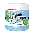 Office Depot® Brand 100% Recycled Premium Bathroom Tissue, 400 Sheets Per Roll, Case Of 80 Rolls