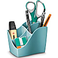 CEP Ellypse 4-compartment Desktop Organizer - 4 Compartment(s) - 4.7" Height x 3.5" Width x 3.9" Depth - Desktop - Mint - 1 Each 1 thumbnail image