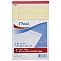 Mead® Legal Pads, Junior, 5" x 8", 50 Sheets, Canary, Pack Of 4 Pads 1 thumbnail image