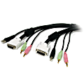 StarTech.com 6 ft 4-in-1 USB DVI KVM Cable with Audio and Microphone - DVI KVM Cable - USB KVM Cable - USBDVI4N1A6 1 thumbnail image