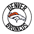 Imperial NFL Wrought Iron Wall Art, 24"H x 24"W x 1/2"D, Denver Broncos